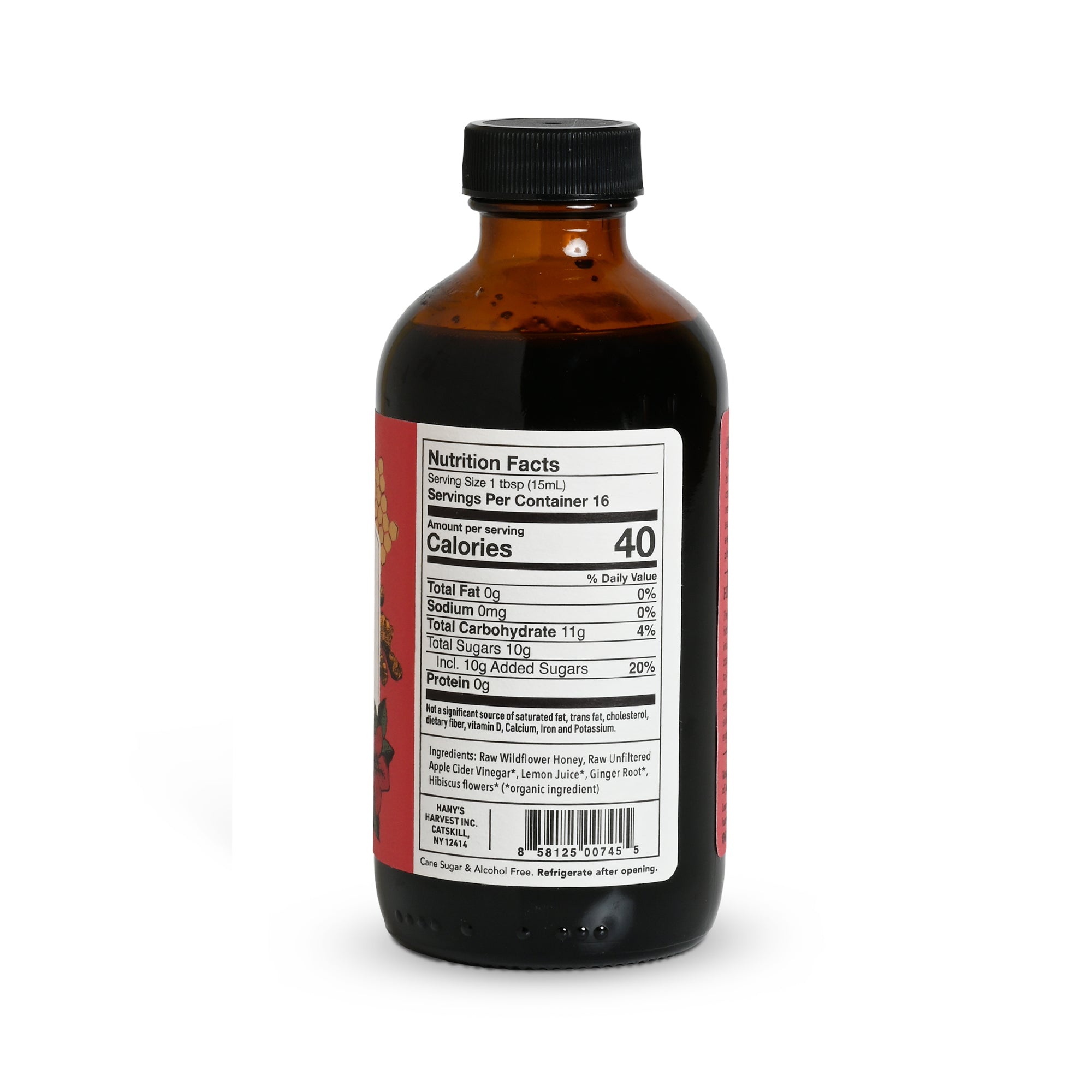 Hibiscus Ginger Herbal Syrup (Oxymel)